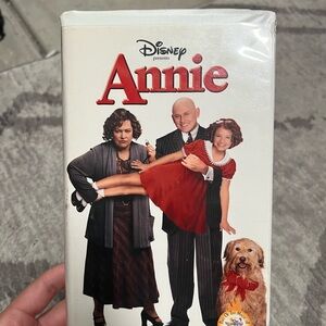 Disney Annie VHS with Red and White Design